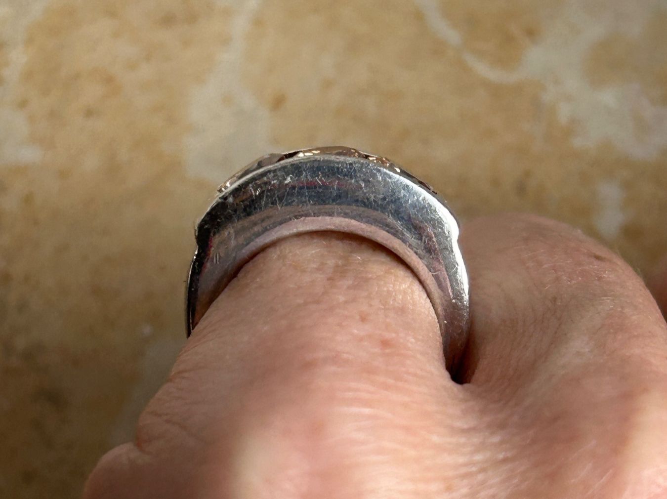 Anelli: Silber Ring Champagnerfarbe (49) – Usato da Dittingen venduto da Bijoubelle 3