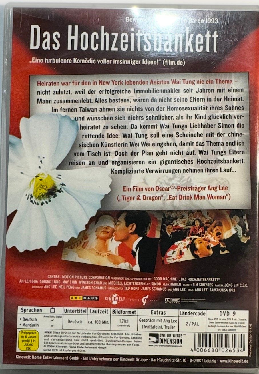Tutti i DVDs: DVD - DAS HOCHZEITSBANKETT – Usato da Wisen venduto da gigisna 2