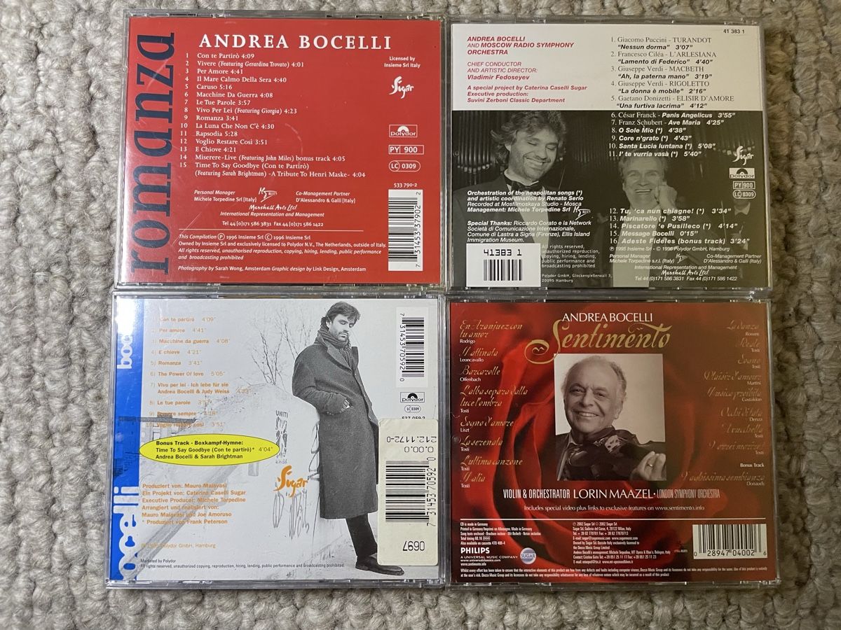 CD: 4x Andrea Bocelli – Usato da Reinach AG venduto da trigger7811 1