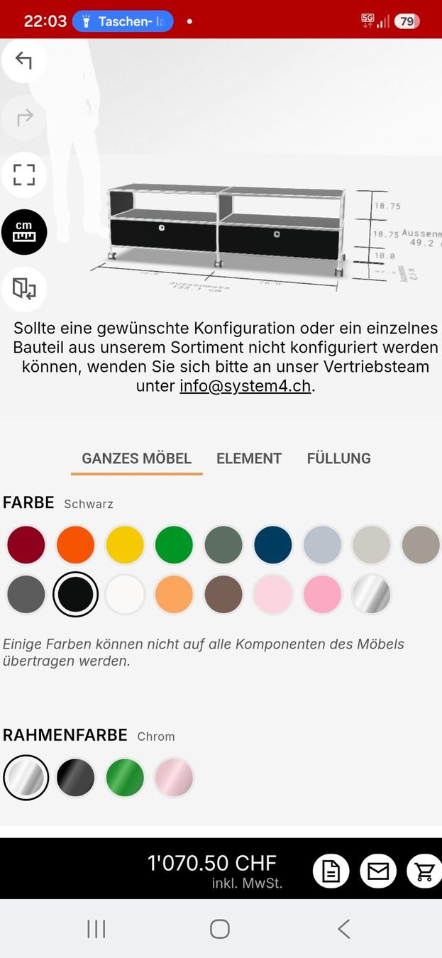 System4 TV Möbel: System 4 / Quadro Design TV-Möbel  - NP 1070.- – Gebraucht aus Schönenwerd von Sole1 6