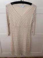 VILA Spitzenkleid, Gr. M, Beige, 3/4 Arm, sehr guter Zustand