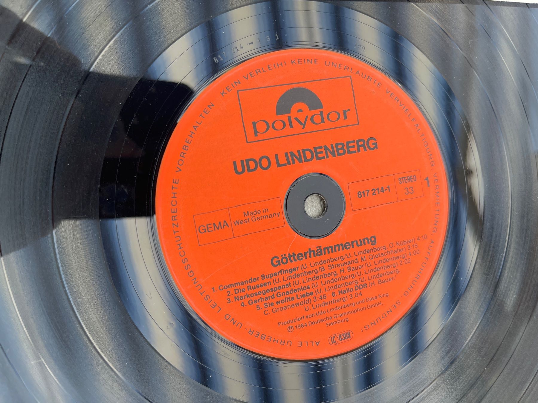 Dischi in vinile: A459/Udo Lindenberg Götterdämmerung – Usato da Frutigen venduto da Philippe_jsp 2