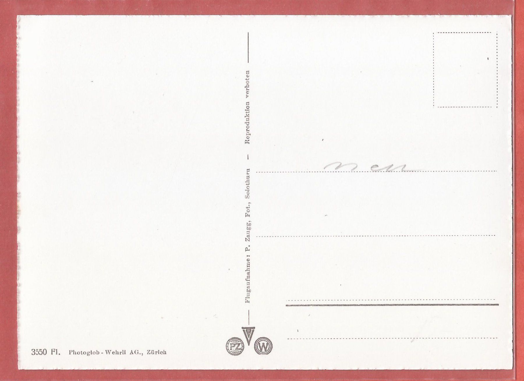 Cartoline postali: Egg ZH - Flugaufnahme ca. 1955 – Usato da Fislisbach venduto da Porano 1
