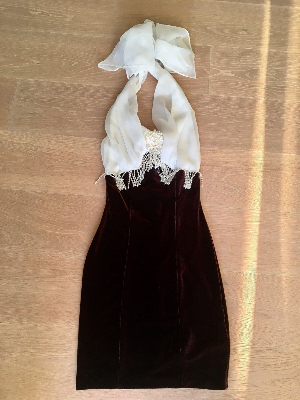 Kleider: Neues Samt-Cocktailkleid Grösse S – Neu (gemäss Beschreibung) aus Winkel von Flyhy2020 1