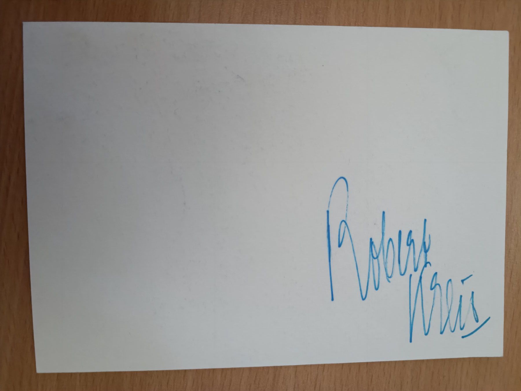 Autografi: Robert Kreis - niederländischer Entertainer - handsigniert – Usato da Menziken venduto da Artographs