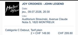 Billets Montreux Jazz Festival John Legend