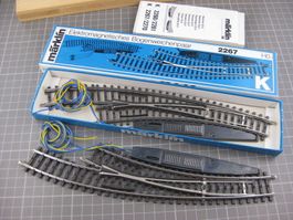 Märklin K-Gleis 2267 Bogenweichenpaar