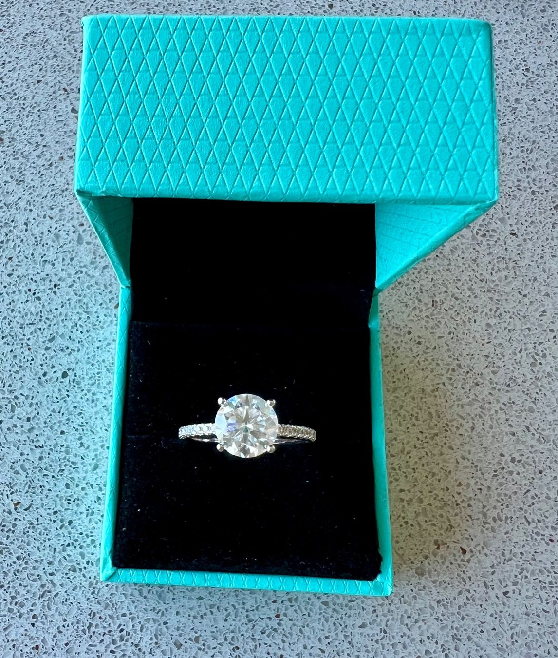 Bagues: NEU: 3 Karat Moissanit Ring 57 mm – Neuf avec emballage d'origine à Lachen par Reeci 1