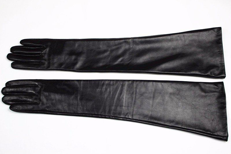 Guanti & manicotti: Lederhandschuhe schwarz lang Opera Gr. 81/2 M – Nuovo e nell'imballaggio originale da bischofszell venduto da Powergirl6 2