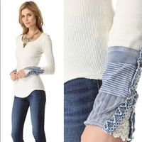 Thermo Shirt Pullover mit Stulpen Free People S zu Nile