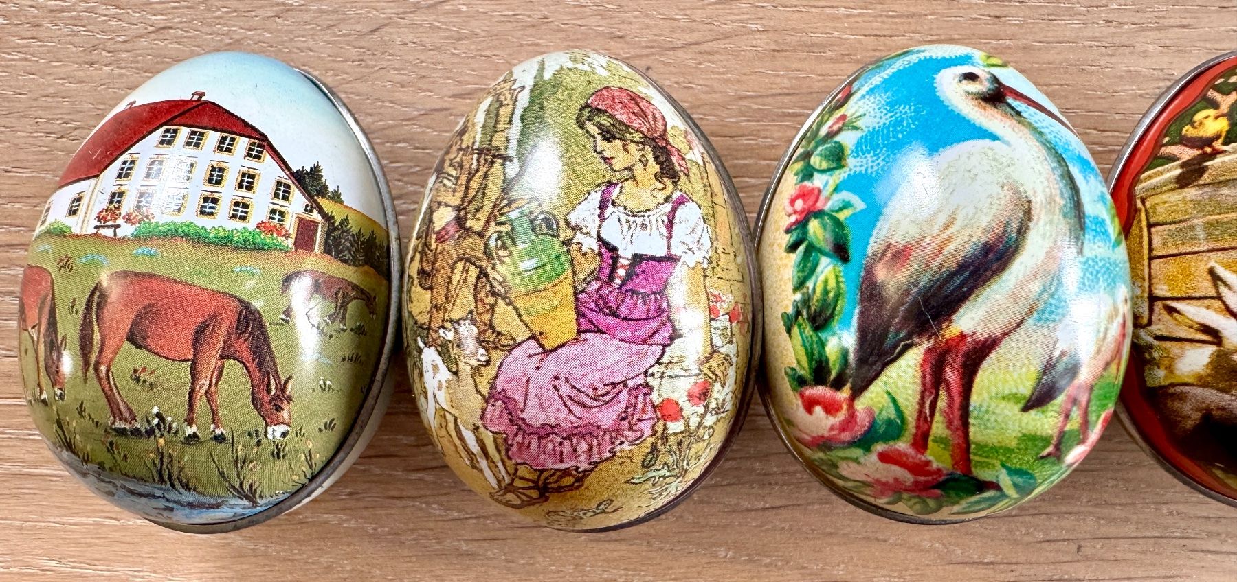 Alle Dekorationen: 5 Stk. Blecheier Ostern Blech Eier Blechei LÄCKERLIHUUS – Gebraucht aus Rothrist von Luckywinner 1
