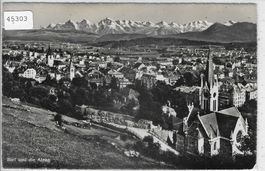 Biel und die Alpen