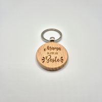 Mama du bist die Beste Schlüsselanhänger aus Holz ❤️