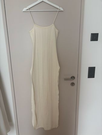 Sommerliches Strickkleid, Crème, One Size!
