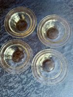 4 Dessertschalen Serie Anneli Glasi Hergiswil - Top Zustand!