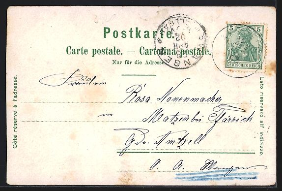 Cartoline postali: Litho Basel, Stadtpanorama mit Brücke i – Usato da Berlin venduto da bartko-reher 1