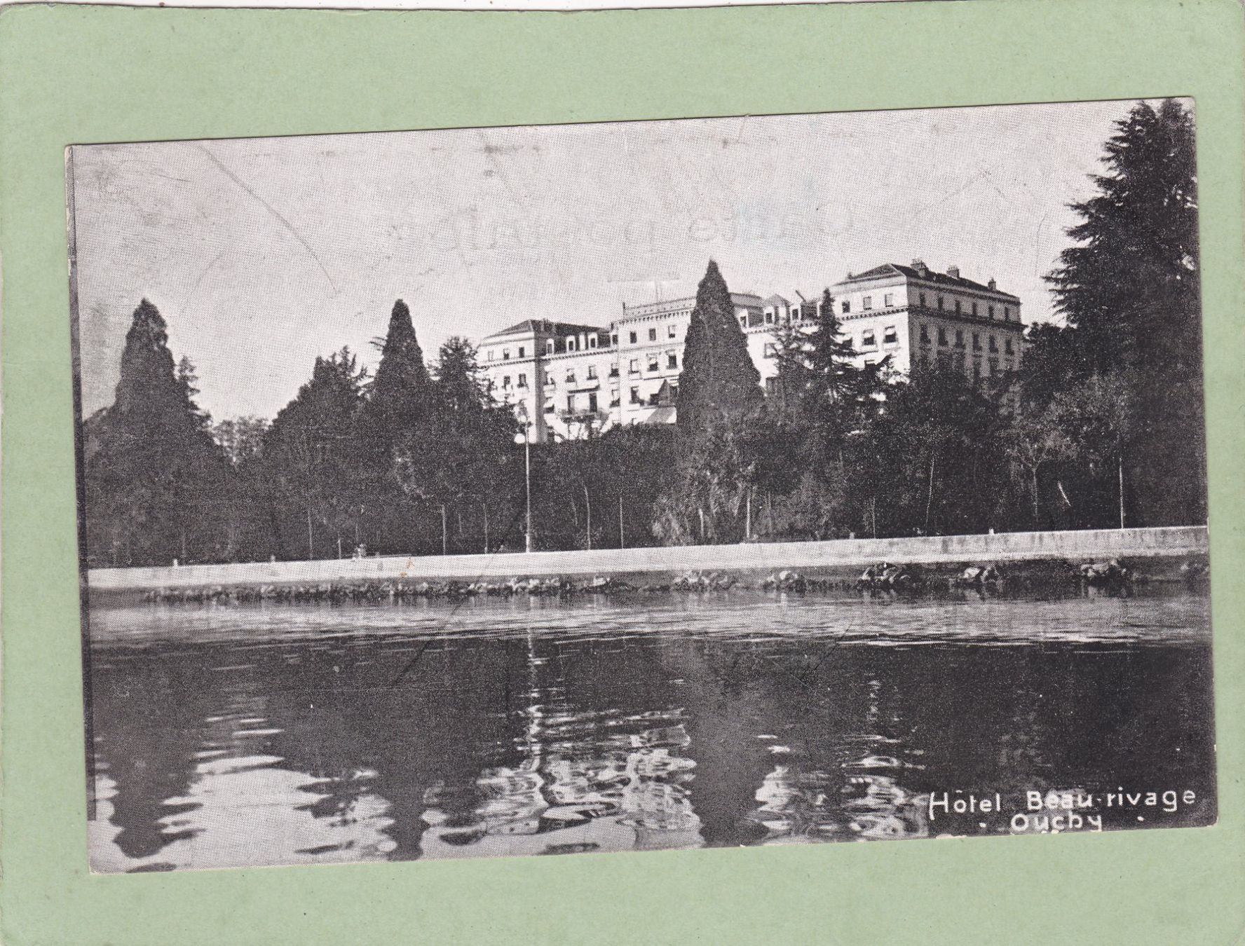 Cartoline postali: Ouchy Hotel Beau-Rivage – Usato da Herisau venduto da Lisegrat2008