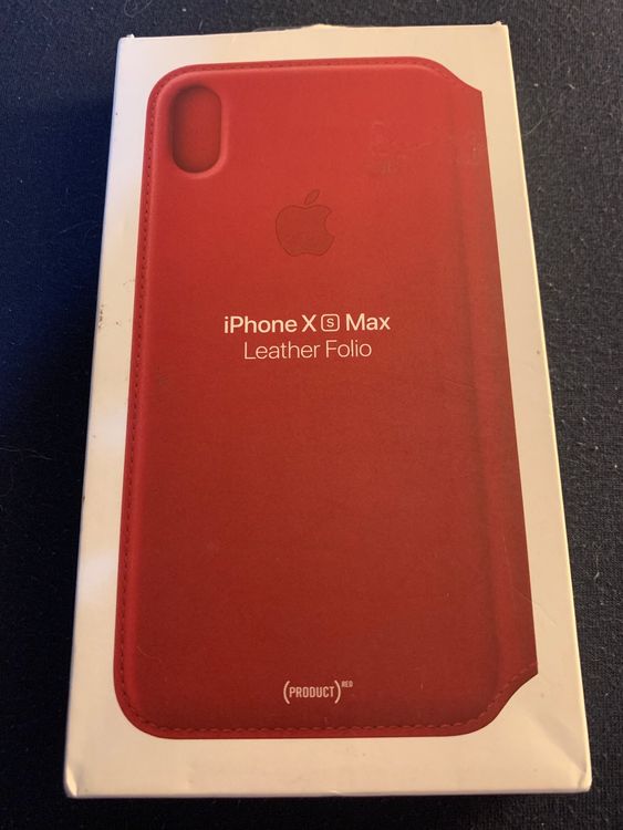 iPhone XS Max leather folio (product)red Kaufen auf Ricardo