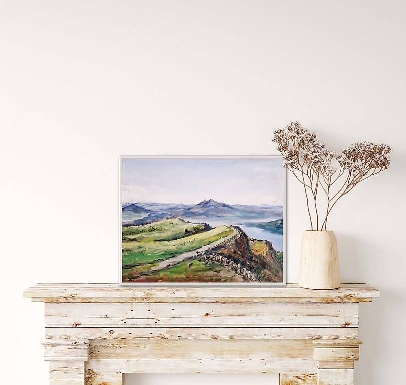 Dipinti: Original Ölgemälde "Blick von der Rigi" (40x30 cm) – Usato da Udligenswil venduto da matzbus 4