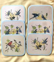 6 sous-verres vintage en liège