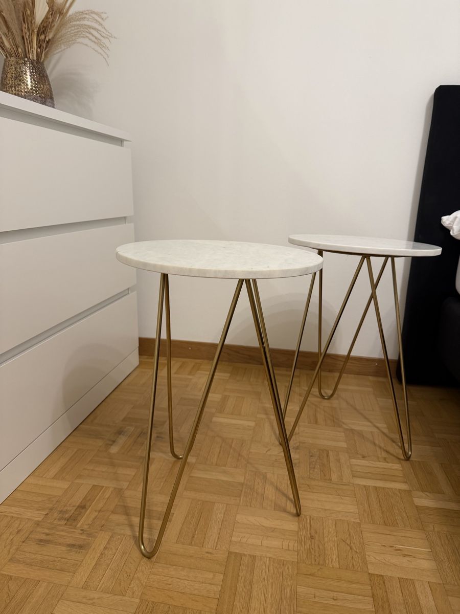Comodini: Beistelltische Marmoroptik 2 Stk. Gold – Usato da Baden venduto da sch_v9d5 1