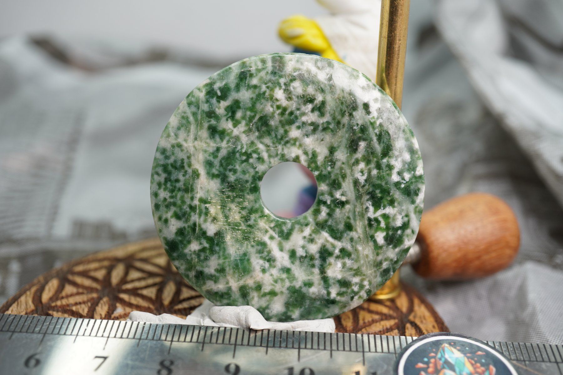 Mineralien & Heilsteine: Baum Jaspis  Pi  Scheibe  ca50mm    ab  1.-     Räumung – Neu und originalverpackt aus Eschenbach SG von topstone 7