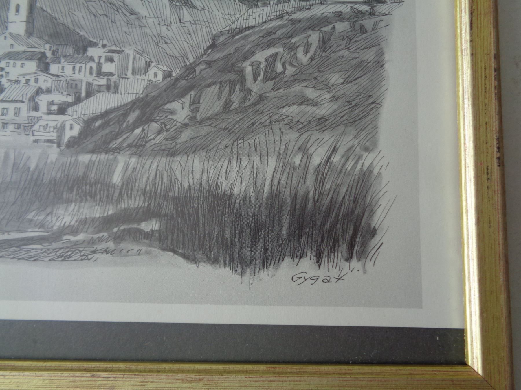 Grafiken & Lithographien: Litho datiert Gygax - hinter Glas – Gebraucht aus Chur von omonia 1