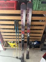 Salomon Ski 170cm mit Stöcke (115-140cm), Top Zustand!