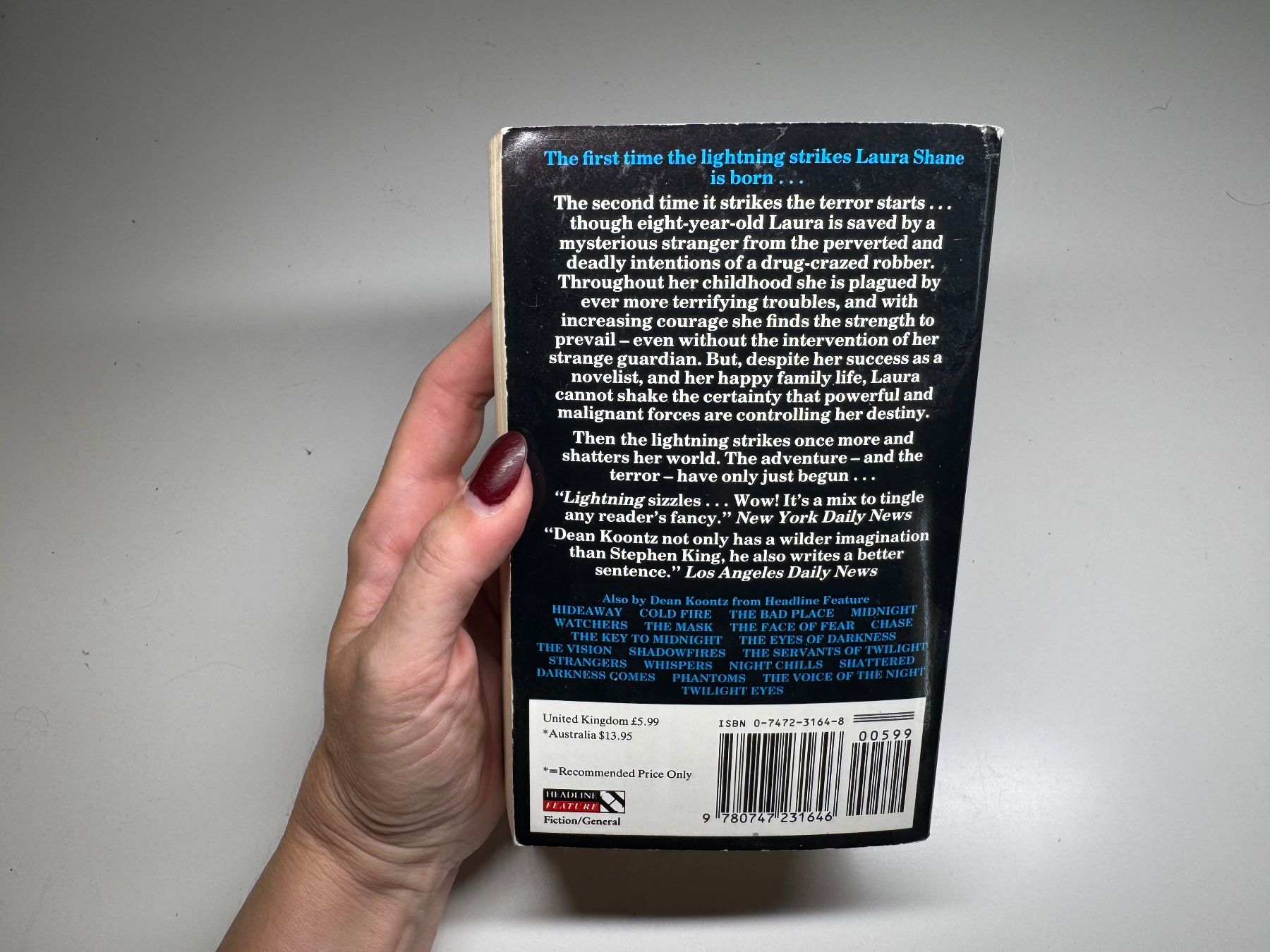 Libri: NOVEL: Dean Koontz, Lightning – Usato da Grosswangen venduto da English_books 9