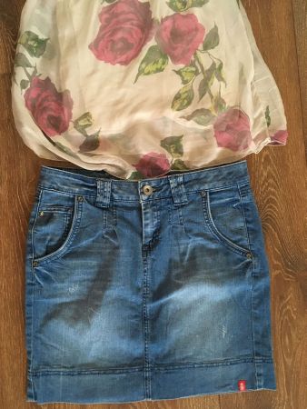 Jeansrock Esprit, Top Ipsy Gr. 36