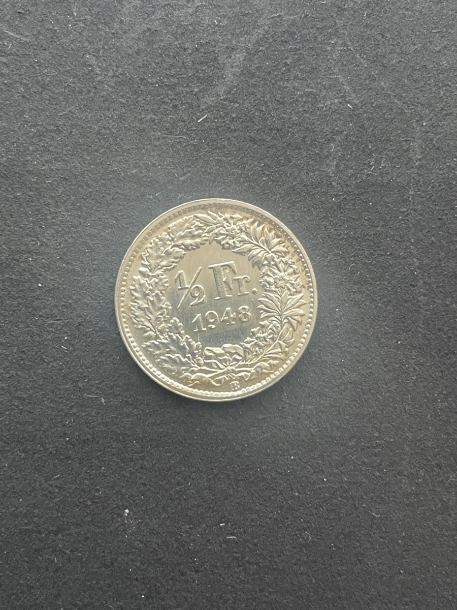 Toutes les monnaies: -.50 Silber CH Jahr 1948 – D'occasion à Meierskappel par Hala03