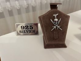 Silber anhänger totenkopf