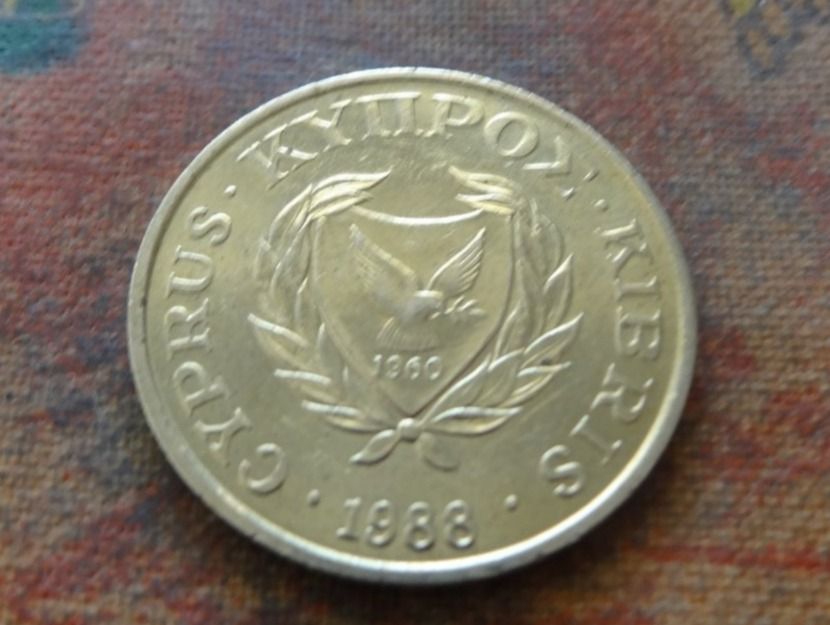 Alle Münzen: CHYPRE  5  Cents  1988 – Gebraucht aus Romanel-sur-Lausanne von Swift13 1