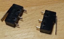 Micro-Schalter mit Metalltaster - Ein / Aus  -  25 Stück