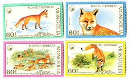 Briefmarken "Rotfuchs". Mongolei