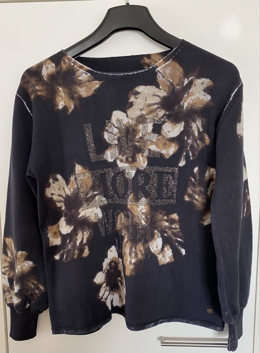 Monari Maglioni & Felpe: Monari Pullover, Grösse 42, mit Blumenmuster, – Nuovo (secondo la descrizione) da Illnau venduto da Sniwi67 1