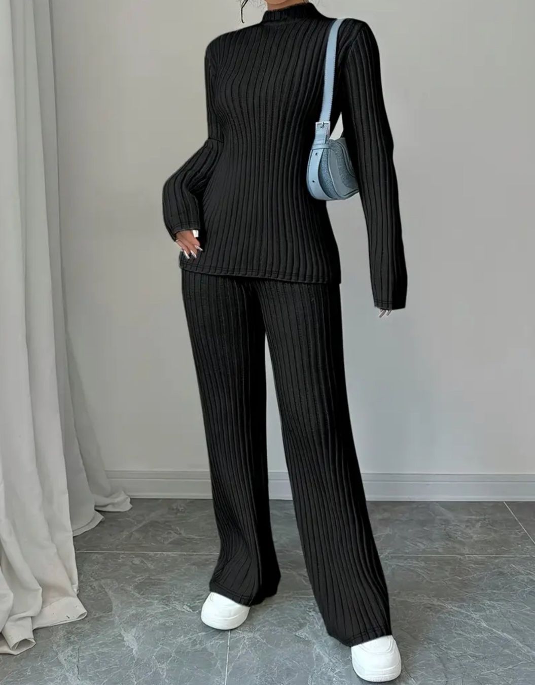 Lotti di vestiti: Schwarzes Strick-Ensemble für Damen – Nuovo e nell'imballaggio originale da Reinach BL venduto da Deinfashion 1