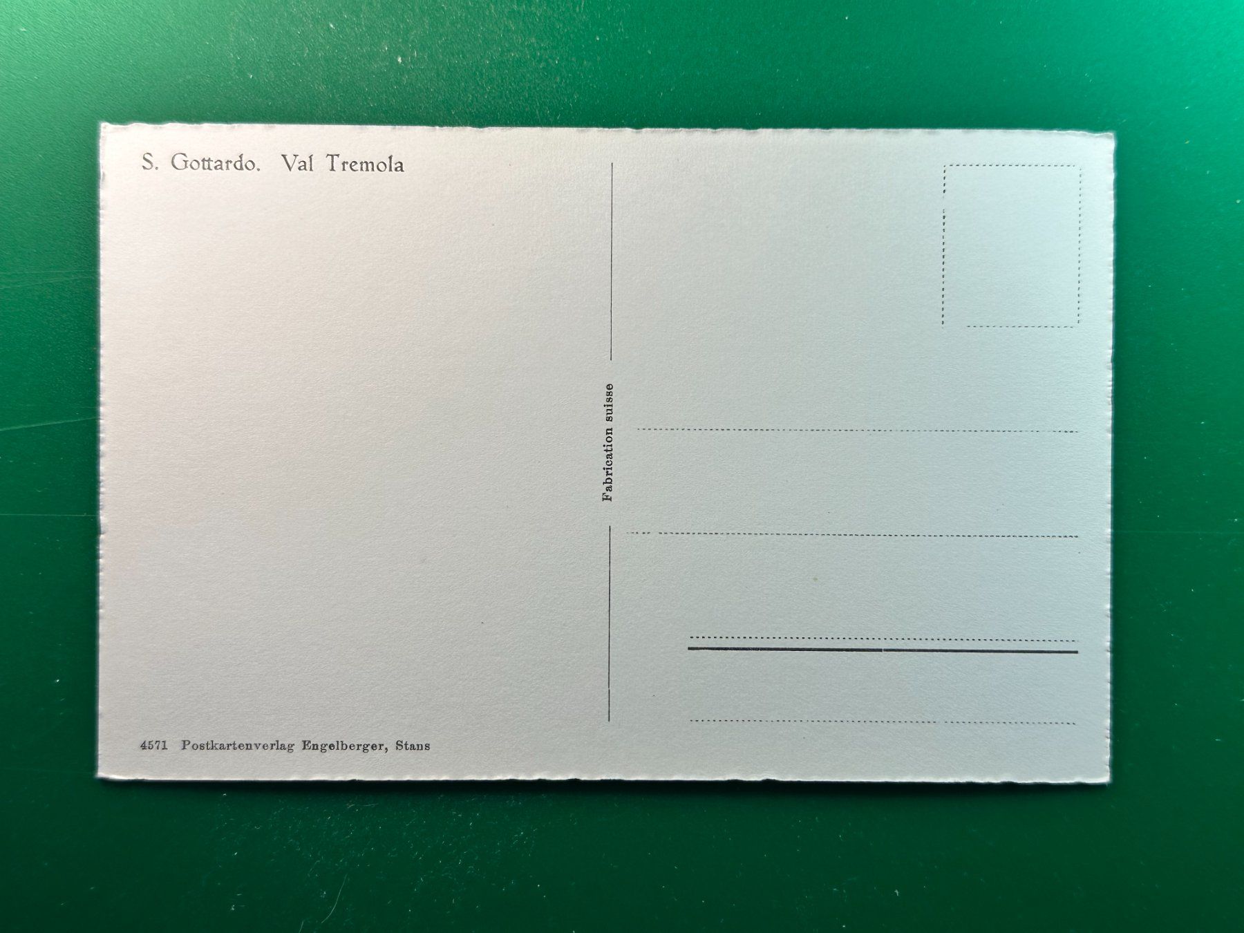 Cartoline postali: Via Tremola - S. Gotthardo – Usato da Steg VS venduto da danwer74 1