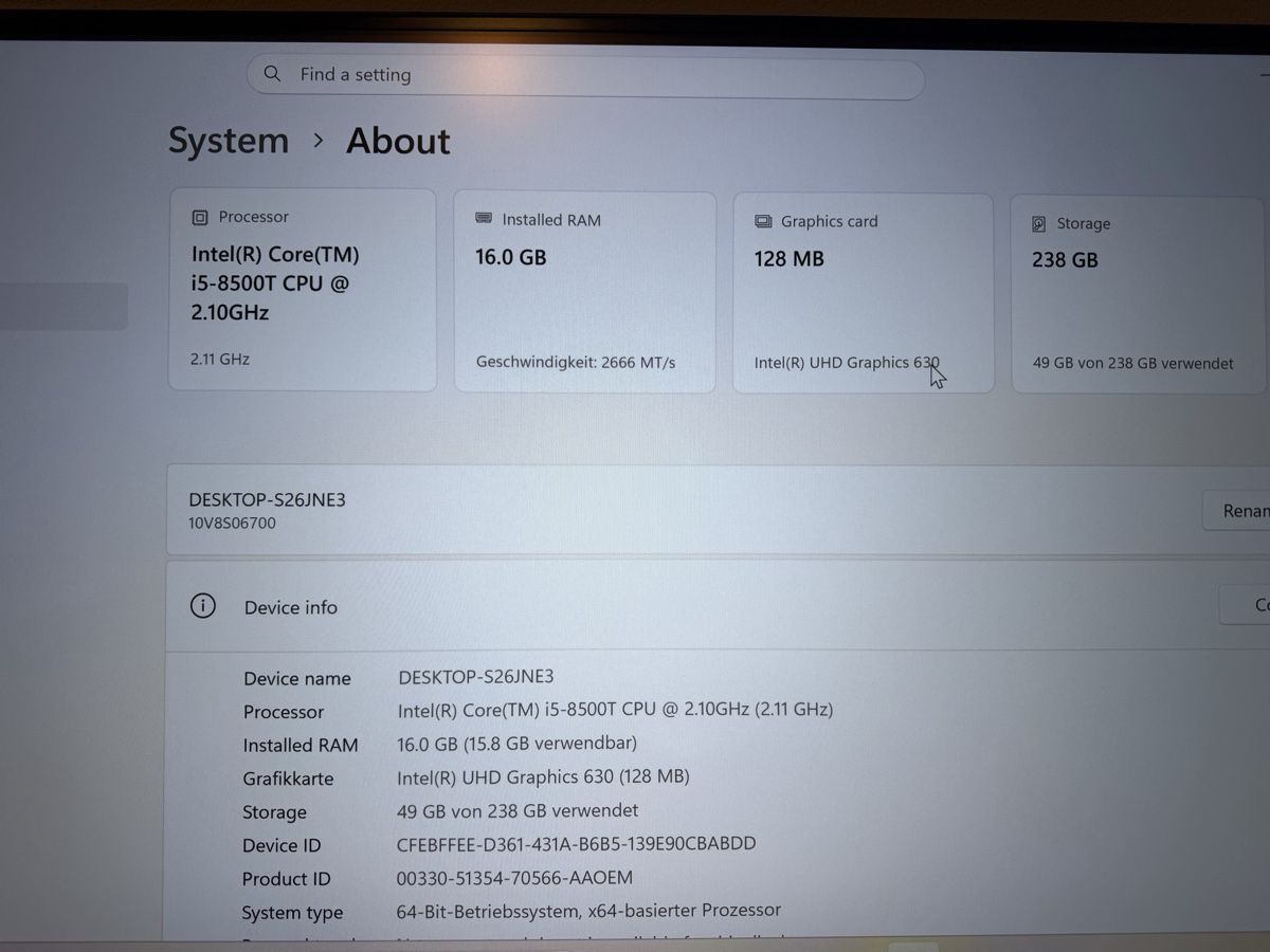 Lenovo PC: lenovo thinkcentre m920q – Usato da Felsberg venduto da jur_gmj6 7