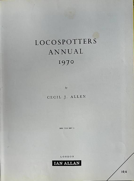 Modelleisenbahnen: Locospotters Annual 1970 - Trains – Gebraucht aus Adliswil von Heimite 1