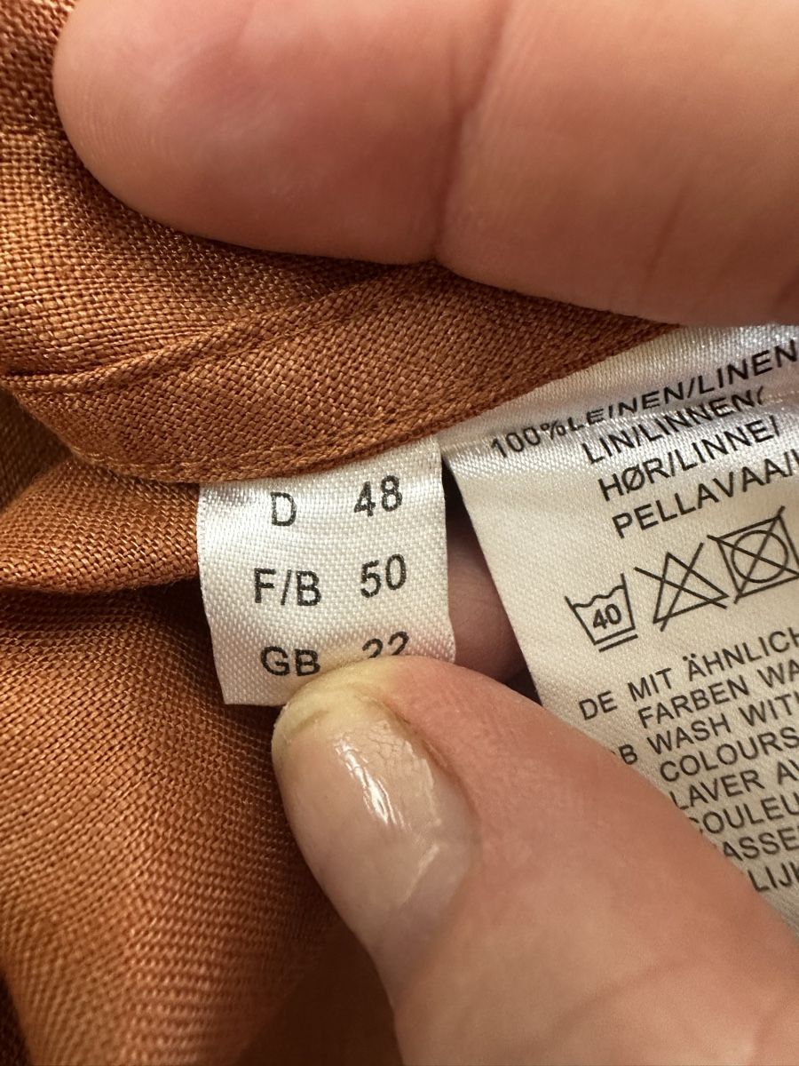Peter Hahn Camicette: Blouse sans manche 100% Lin  Terracota  Peter Hahn Taille 48 – Usato da Châtelaine venduto da Alexandra.jankowski 5