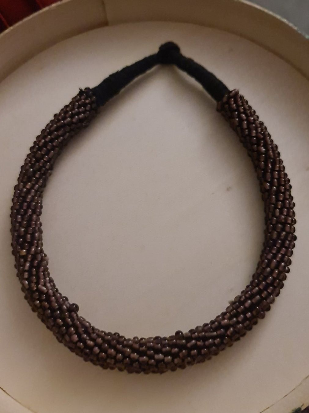 Catenine: Echte rote Granat Infinity Halskette, Nepal India - 47 cm – Usato da Münchenbuchsee venduto da babilibern 7