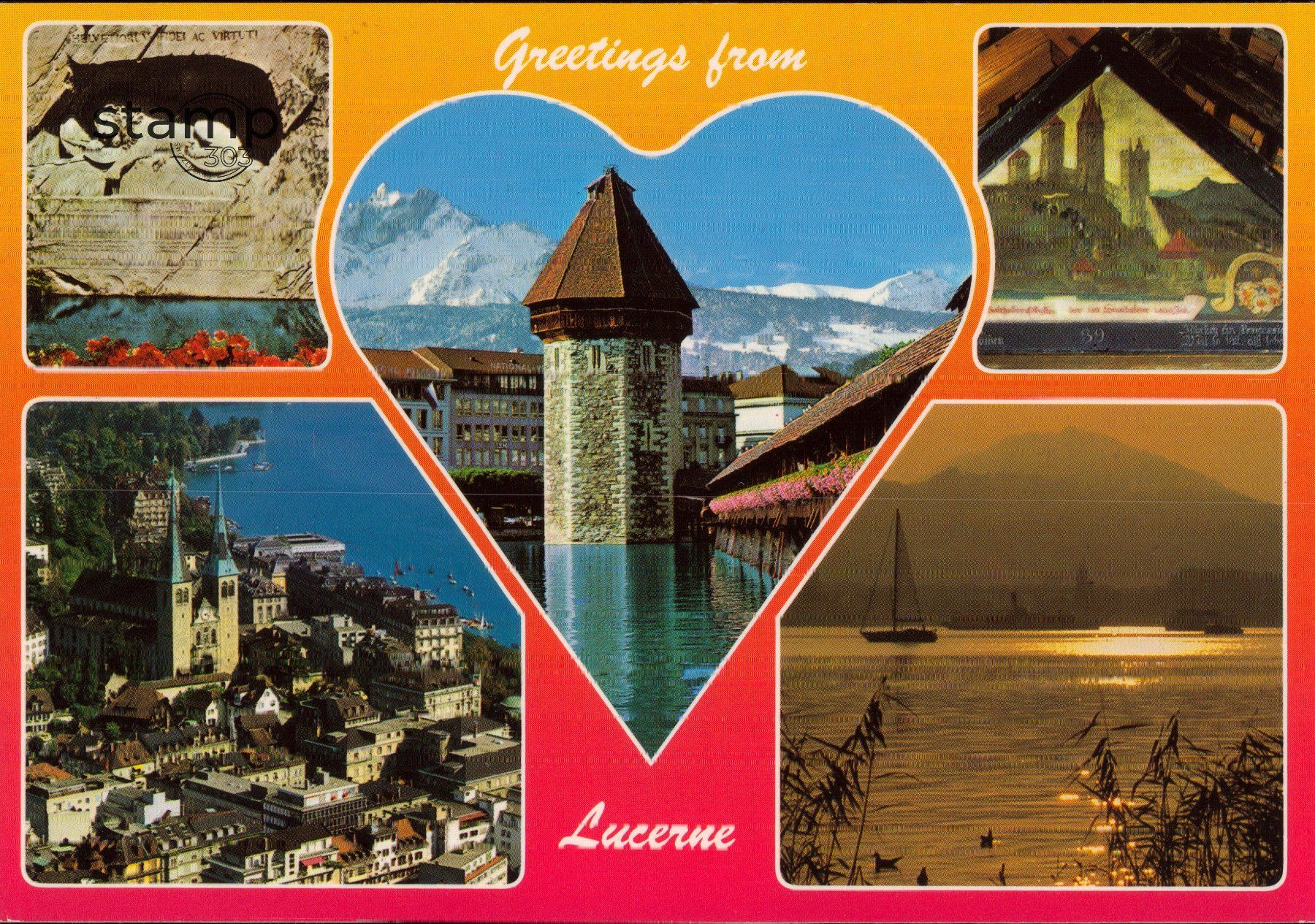 Cartoline postali: 1986 AK Luzern – Usato da Eggersriet venduto da stamp303
