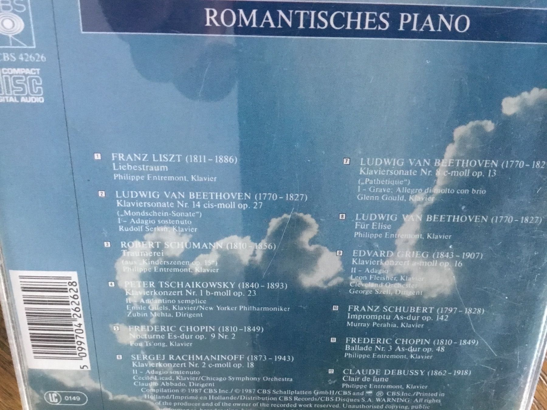 CDs: CD Klassik - Liebestraum - Romantisches Piano, – Gebraucht aus Thierachern von sweden08 1