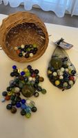 Murmeln Sammler schöne Glasmurmeln mit Korb Diverse