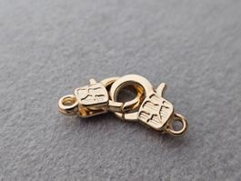 12x Verschluss Karabiner Schmuck Kette Endteile Basteln