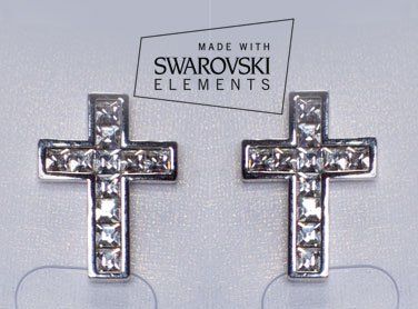 Orecchini pendenti & Orecchini a lobo: Ohrstecker, Kreuz mit Swarovski Elements – Nuovo e nell'imballaggio originale da Bottenwil venduto da anh_5brz 2