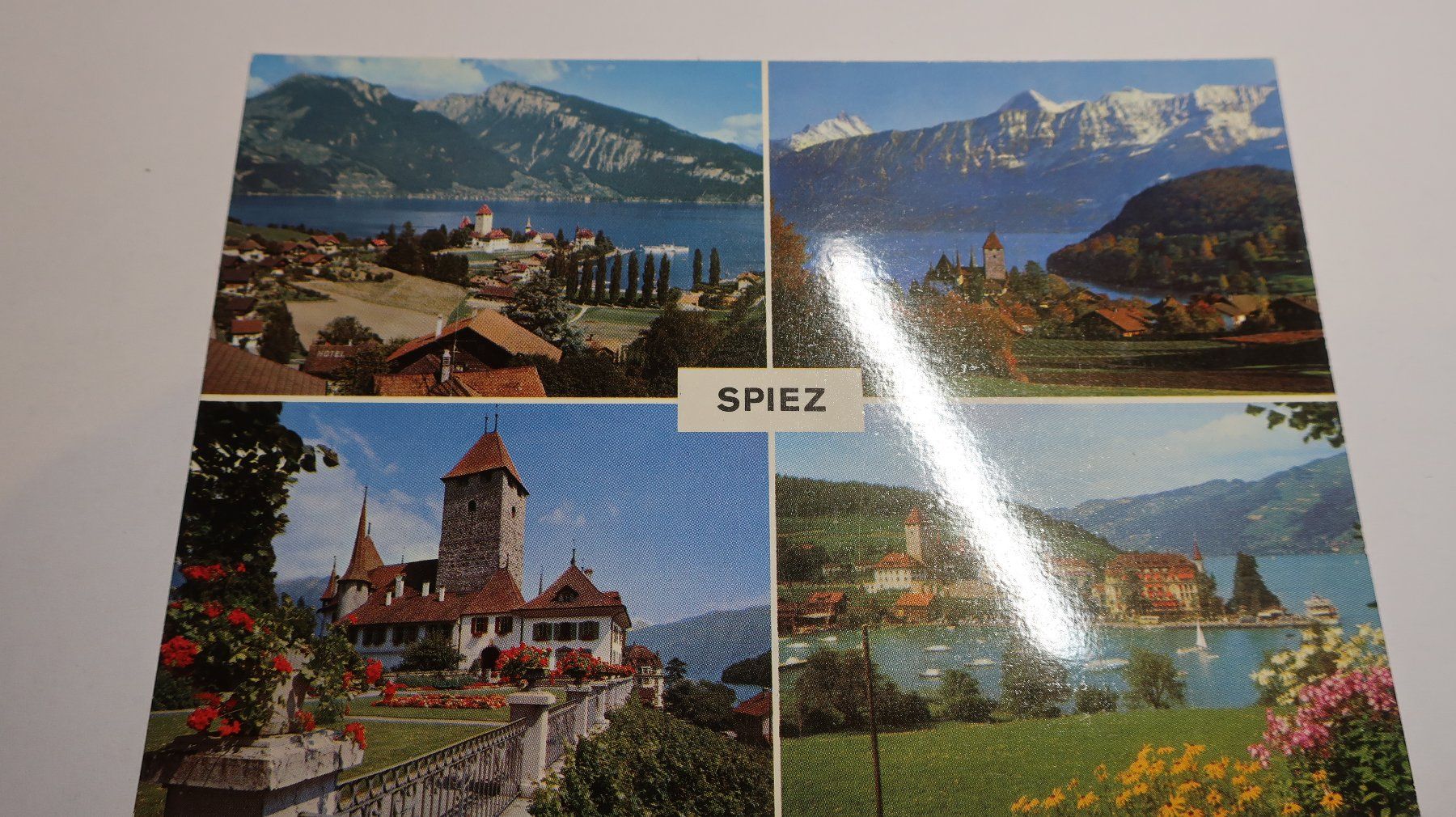 Cartes postales: Spiez   am Thunersee Lac de Thoune Multivues – D'occasion à Cormoret par Pascalll2001 1