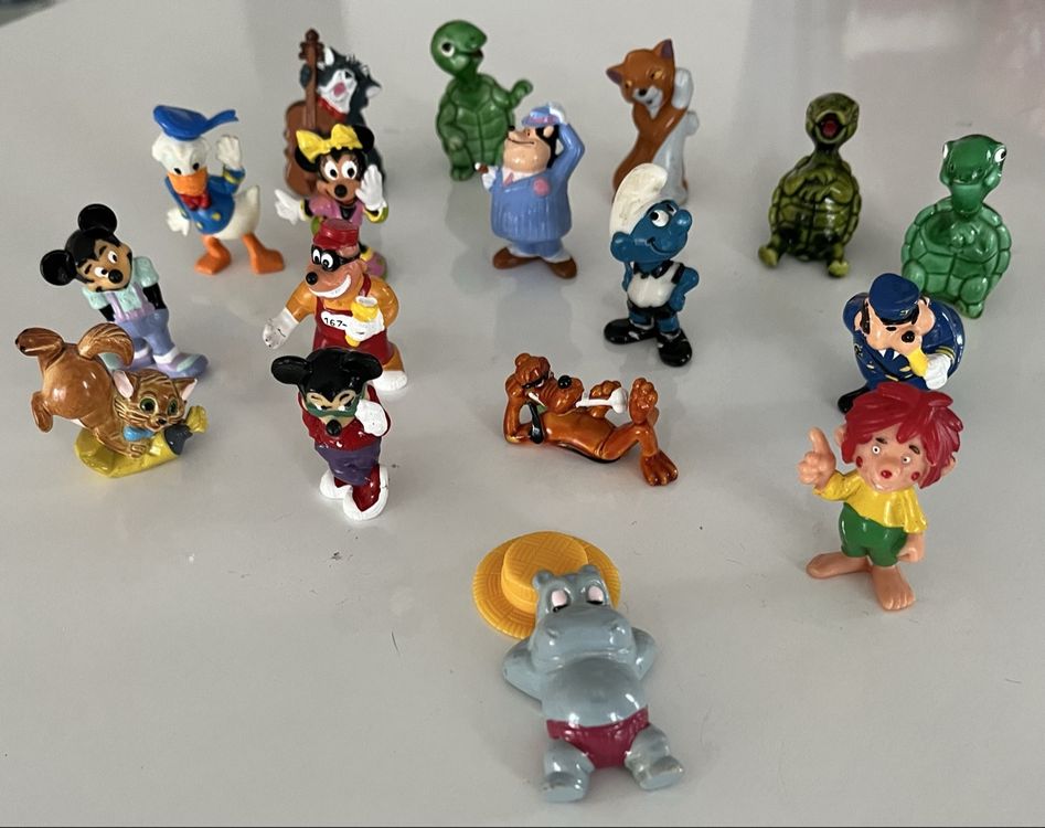 Konvolut Überraschungsei Figuren 17 Stck  Disney Pumuckl Top 1