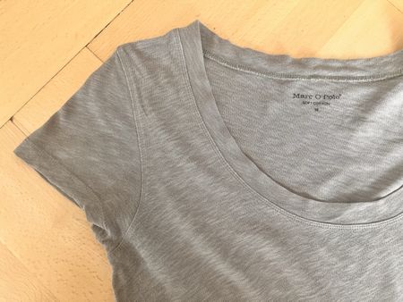 Marc O’Polo Soft Cotton Shirt M, dunkelgrau/oliv meliert